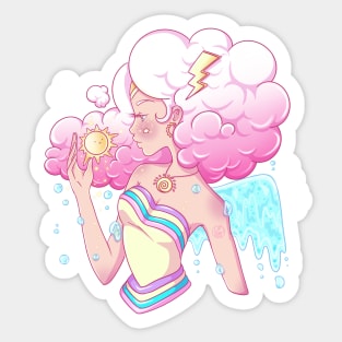 Weather girl Sticker